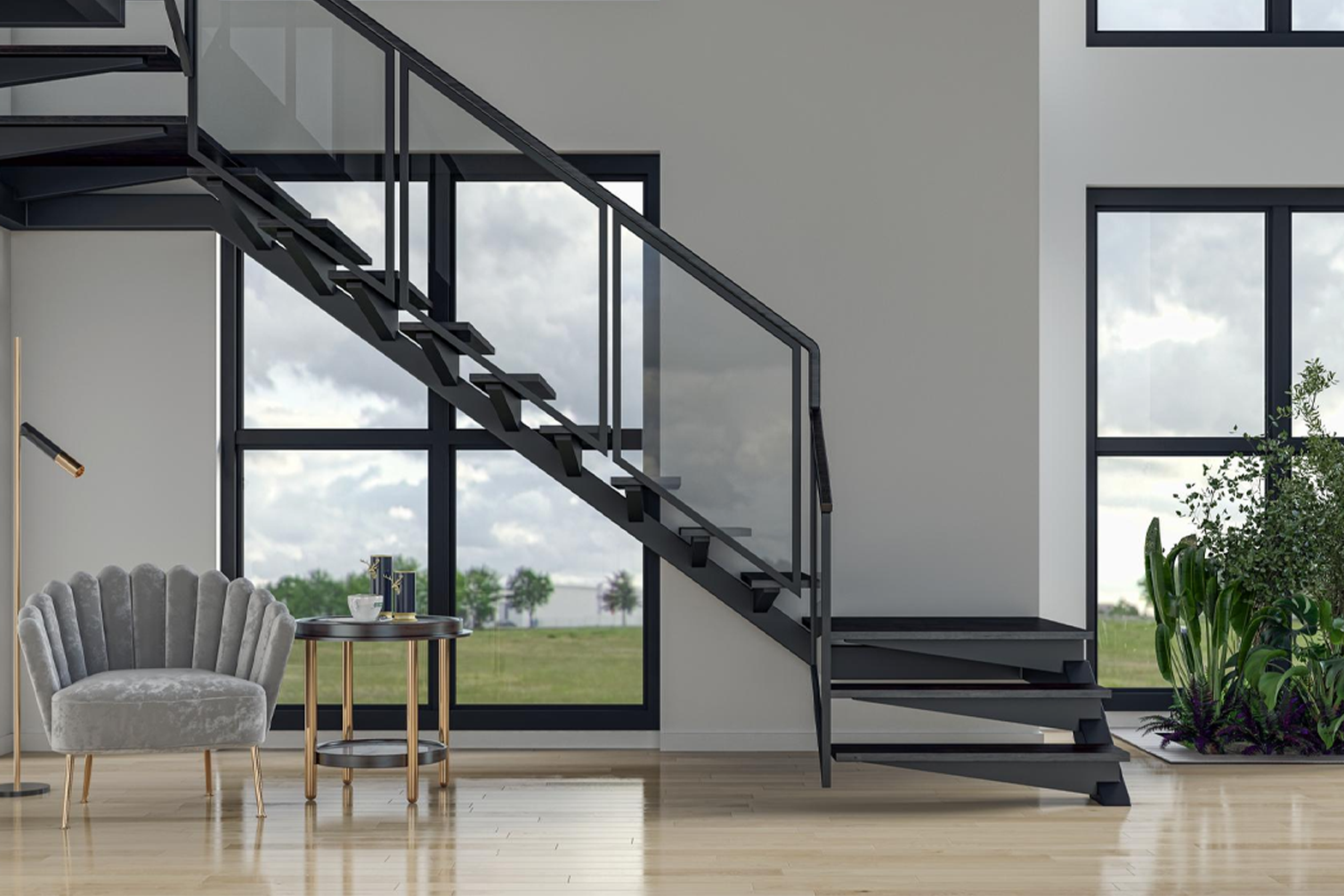 ติดตั้งจมูกบันไดภายในบ้านพักอาศัย